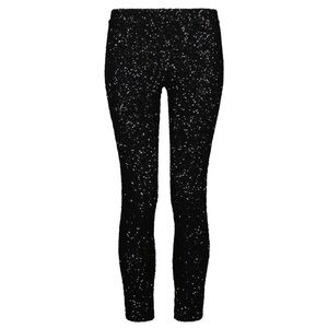 BY CHANCE • Black Joey Sequin Leggings Zipper Ankle Pants